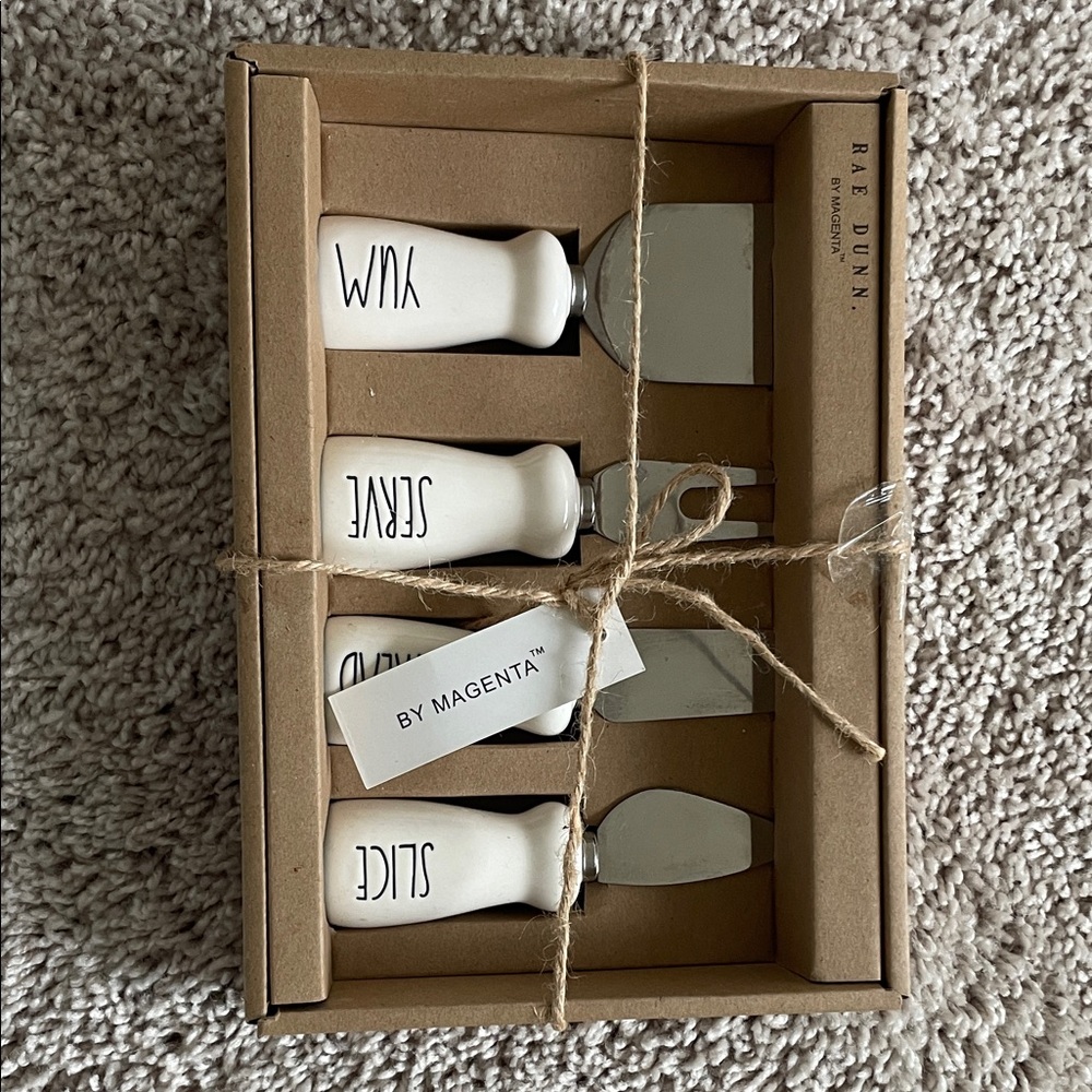 NEW 🧀 Rae Dunn Cheese Knife Set – Perfect for Charcuterie Boards & Entertaining